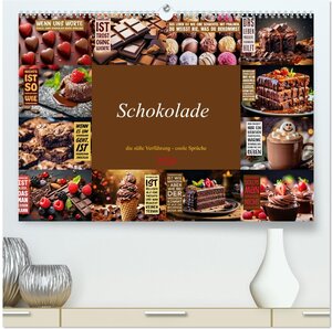 Buchcover Schokolade - die süße Verführung - coole Sprüche (hochwertiger Premium Wandkalender 2026 DIN A2 quer), Kunstdruck in Hochglanz | Susan Michel | EAN 9783457445747 | ISBN 3-457-44574-5 | ISBN 978-3-457-44574-7
