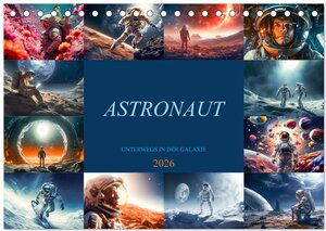 Buchcover Astronaut - Unterwegs in der Galaxie (Tischkalender 2026 DIN A5 quer), CALVENDO Monatskalender | Dirk Meutzner | EAN 9783457463628 | ISBN 3-457-46362-X | ISBN 978-3-457-46362-8