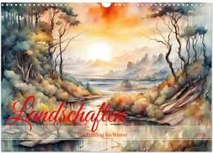 Buchcover Landschaften Von Frühling bis Winter (Wandkalender 2026 DIN A3 quer), CALVENDO Monatskalender | Dusanka Djeric | EAN 9783457469798 | ISBN 3-457-46979-2 | ISBN 978-3-457-46979-8