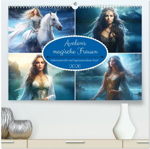 Buchcover Avalons magische Frauen. Geheimnisvolle und Sagenumwobene Insel (hochwertiger Premium Wandkalender 2026 DIN A2 quer), Kunstdruck in Hochglanz | Rose Hurley | EAN 9783457471807 | ISBN 3-457-47180-0 | ISBN 978-3-457-47180-7