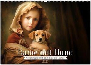 Buchcover Dame mit Hund (Wandkalender 2026 DIN A2 quer), CALVENDO Monatskalender | Daniela Tapper | EAN 9783457481967 | ISBN 3-457-48196-2 | ISBN 978-3-457-48196-7