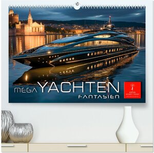 Buchcover Mega Yachten Fantasien (hochwertiger Premium Wandkalender 2026 DIN A2 quer), Kunstdruck in Hochglanz | Peter Roder | EAN 9783457509678 | ISBN 3-457-50967-0 | ISBN 978-3-457-50967-8