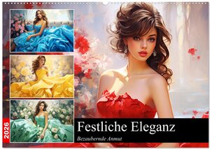 Buchcover Festliche Eleganz. Bezaubernde Anmut (Wandkalender 2026 DIN A2 quer), CALVENDO Monatskalender | Rose Hurley | EAN 9783457510025 | ISBN 3-457-51002-4 | ISBN 978-3-457-51002-5