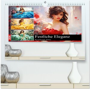 Buchcover Festliche Eleganz. Bezaubernde Anmut (hochwertiger Premium Wandkalender 2026 DIN A2 quer), Kunstdruck in Hochglanz | Rose Hurley | EAN 9783457510834 | ISBN 3-457-51083-0 | ISBN 978-3-457-51083-4