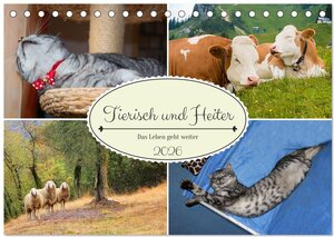 Buchcover Tierisch und Heiter - Das Leben geht weiter 2026 (Tischkalender 2026 DIN A5 quer), CALVENDO Monatskalender | SusaZoom SusaZoom | EAN 9783457536582 | ISBN 3-457-53658-9 | ISBN 978-3-457-53658-2