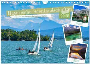 Buchcover Bayerische Seenlandschaften - Natur im Einklang mit Freizeit und Kultur (Wandkalender 2026 DIN A4 quer), CALVENDO Monatskalender | Dieter Wilczek | EAN 9783457589977 | ISBN 3-457-58997-6 | ISBN 978-3-457-58997-7