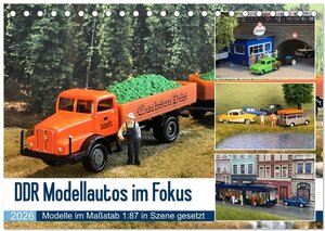 Buchcover DDR Modellautos im Fokus (Tischkalender 2026 DIN A5 quer), CALVENDO Monatskalender | Klaus-Peter Huschka | EAN 9783457635667 | ISBN 3-457-63566-8 | ISBN 978-3-457-63566-7
