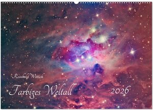 Buchcover Farbiges Weltall (Wandkalender 2026 DIN A2 quer), CALVENDO Monatskalender | Reinhold Wittich | EAN 9783457873724 | ISBN 3-457-87372-0 | ISBN 978-3-457-87372-4