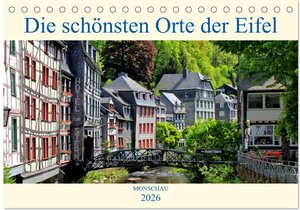 Buchcover Die schönsten Orte der Eifel - Monschau (Tischkalender 2026 DIN A5 quer), CALVENDO Monatskalender | Arno Klatt | EAN 9783457929971 | ISBN 3-457-92997-1 | ISBN 978-3-457-92997-1
