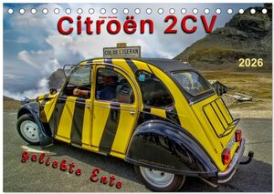 Buchcover Citroën 2CV - geliebte Ente (Tischkalender 2026 DIN A5 quer), CALVENDO Monatskalender | Peter Roder | EAN 9783457950012 | ISBN 3-457-95001-6 | ISBN 978-3-457-95001-2