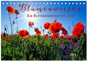Buchcover Blumenwiesen – ein blütenzauberhaftes Jahr (Tischkalender 2026 DIN A5 quer), CALVENDO Monatskalender | Peter Roder | EAN 9783457951576 | ISBN 3-457-95157-8 | ISBN 978-3-457-95157-6