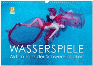 Buchcover Wasserspiele - Akt im Tanz der Schwerelosigkeit (Wandkalender 2026 DIN A3 quer), CALVENDO Monatskalender | Ulrich Allgaier (www.ullision.de) | EAN 9783457973493 | ISBN 3-457-97349-0 | ISBN 978-3-457-97349-3