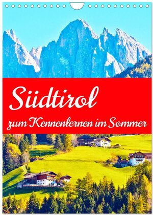 Buchcover Südtirol zum Kennenlernen im Sommer (Wandkalender 2026 DIN A4 hoch), CALVENDO Monatskalender | Klaus Scholz | EAN 9783457988565 | ISBN 3-457-98856-0 | ISBN 978-3-457-98856-5