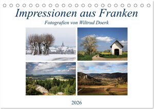 Buchcover Impressionen aus Franken (Tischkalender 2026 DIN A5 quer), CALVENDO Monatskalender | Wiltrud Doerk | EAN 9783457989814 | ISBN 3-457-98981-8 | ISBN 978-3-457-98981-4