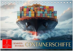 Buchcover Containerschiffe - Giganten im Fokus (Tischkalender 2026 DIN A5 quer), CALVENDO Monatskalender | Peter Roder | EAN 9783457994436 | ISBN 3-457-99443-9 | ISBN 978-3-457-99443-6