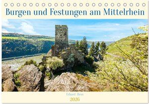 Buchcover Burgen und Festungen am Mittelrhein (Tischkalender 2026 DIN A5 quer), CALVENDO Monatskalender | Erhard Hess, www.ehess.de | EAN 9783457998076 | ISBN 3-457-99807-8 | ISBN 978-3-457-99807-6