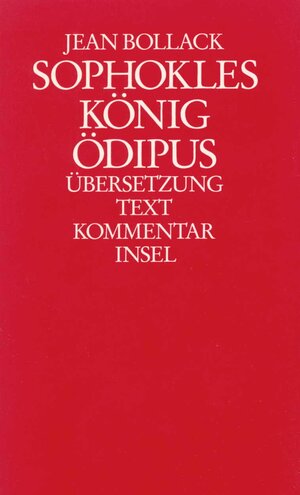 Buchcover Sophokles. König Ödipus. Zwei Bände  | EAN 9783458166238 | ISBN 3-458-16623-8 | ISBN 978-3-458-16623-8