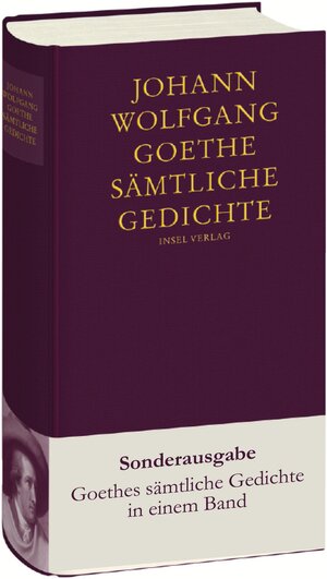 Buchcover Sämtliche Gedichte | Johann Wolfgang Goethe | EAN 9783458173557 | ISBN 3-458-17355-2 | ISBN 978-3-458-17355-7