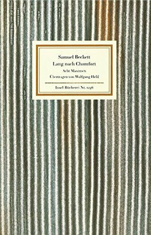Buchcover Lang nach Chamfort | Samuel Beckett | EAN 9783458192466 | ISBN 3-458-19246-8 | ISBN 978-3-458-19246-6