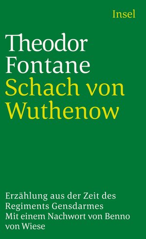 Buchcover Schach von Wuthenow | Theodor Fontane | EAN 9783458325161 | ISBN 3-458-32516-6 | ISBN 978-3-458-32516-1