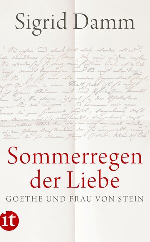 Buchcover »Sommerregen der Liebe« | Sigrid Damm | EAN 9783458362807 | ISBN 3-458-36280-0 | ISBN 978-3-458-36280-7