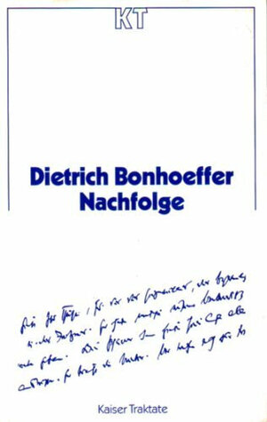 Buchcover Nachfolge | Dietrich Bonhoeffer | EAN 9783459016778 | ISBN 3-459-01677-9 | ISBN 978-3-459-01677-8