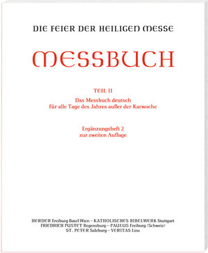 Buchcover Die Feier der Heiligen Messe - Messbuch - Altarausgabe  | EAN 9783460400108 | ISBN 3-460-40010-2 | ISBN 978-3-460-40010-8