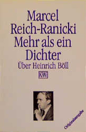 Buchcover Mehr als ein Dichter | Marcel Reich-Ranicki | EAN 9783462017922 | ISBN 3-462-01792-6 | ISBN 978-3-462-01792-2