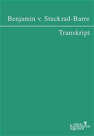 Transkript: Mitschrift der Berliner Lesungen