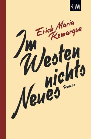 Buchcover Im Westen nichts Neues | E.M. Remarque | EAN 9783462308150 | ISBN 3-462-30815-7 | ISBN 978-3-462-30815-0