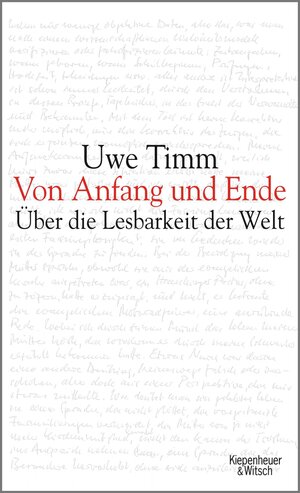 Buchcover Von Anfang und Ende | Uwe Timm | EAN 9783462308839 | ISBN 3-462-30883-1 | ISBN 978-3-462-30883-9