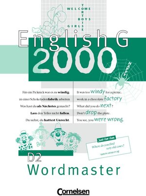 Buchcover English G 2000 - Ausgabe D / Band 2: 6. Schuljahr - Wordmaster | Franz Vettel | EAN 9783464354025 | ISBN 3-464-35402-4 | ISBN 978-3-464-35402-5