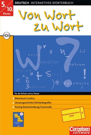 Buchcover Von Wort zu Wort - Software - Aktualisierte Auflage 2006. Elektronisches... / CD-ROM | Werner Bentin | EAN 9783464618301 | ISBN 3-464-61830-7 | ISBN 978-3-464-61830-1