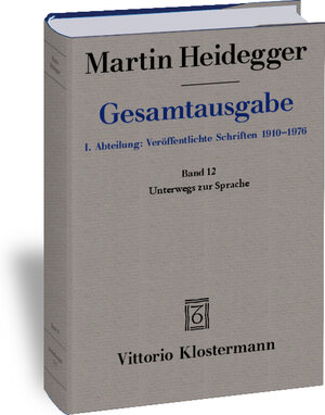 Buchcover Unterwegs zur Sprache (1950-1959) | Martin Heidegger | EAN 9783465000792 | ISBN 3-465-00079-X | ISBN 978-3-465-00079-2