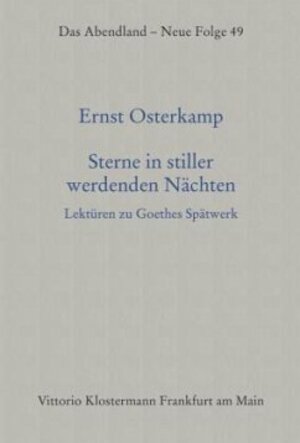 Buchcover Sterne in stiller werdenden Nächten | Ernst Osterkamp | EAN 9783465001294 | ISBN 3-465-00129-X | ISBN 978-3-465-00129-4
