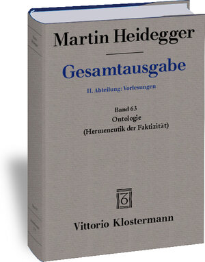 Buchcover Ontologie. Hermeneutik der Faktizität | Martin Heidegger | EAN 9783465004684 | ISBN 3-465-00468-X | ISBN 978-3-465-00468-4