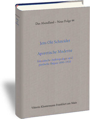 Buchcover Aporetische Moderne | Jens Ole Schneider | EAN 9783465011491 | ISBN 3-465-01149-X | ISBN 978-3-465-01149-1