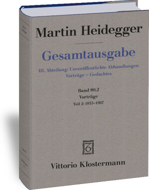 Buchcover Vorträge | Martin Heidegger | EAN 9783465017035 | ISBN 3-465-01703-X | ISBN 978-3-465-01703-5