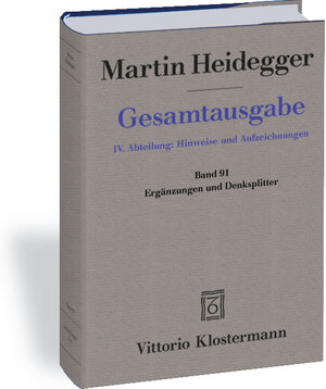 Buchcover Ergänzungen und Denksplitter | Martin Heidegger | EAN 9783465027379 | ISBN 3-465-02737-X | ISBN 978-3-465-02737-9