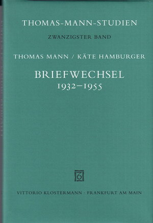 Buchcover Briefwechsel 1932-1955 | Thomas Mann | EAN 9783465030003 | ISBN 3-465-03000-1 | ISBN 978-3-465-03000-3