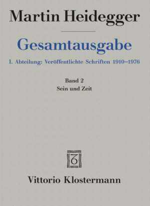 Buchcover Sein und Zeit (1927) | Martin Heidegger | EAN 9783465030324 | ISBN 3-465-03032-X | ISBN 978-3-465-03032-4