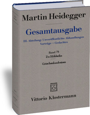 Buchcover Zu Hölderlin - Griechenlandreisen | Martin Heidegger | EAN 9783465030591 | ISBN 3-465-03059-1 | ISBN 978-3-465-03059-1