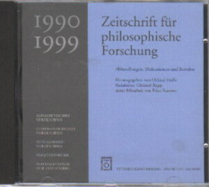 Buchcover Zeitschrift für philosophische Forschung 1990-1999  | EAN 9783465031154 | ISBN 3-465-03115-6 | ISBN 978-3-465-03115-4