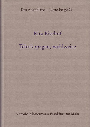 Buchcover Teleskopagen, wahlweise | Rita Bischof | EAN 9783465031574 | ISBN 3-465-03157-1 | ISBN 978-3-465-03157-4