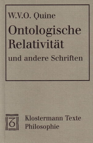 Ontologische Relativität und andere Schriften