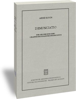 Buchcover Denunciatio | Arnd Koch | EAN 9783465034995 | ISBN 3-465-03499-6 | ISBN 978-3-465-03499-5