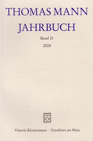 Buchcover Thomas Mann Jahrbuch  | EAN 9783465035732 | ISBN 3-465-03573-9 | ISBN 978-3-465-03573-2