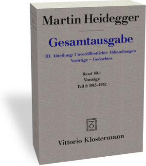 Buchcover Vorträge | Martin Heidegger | EAN 9783465038283 | ISBN 3-465-03828-2 | ISBN 978-3-465-03828-3