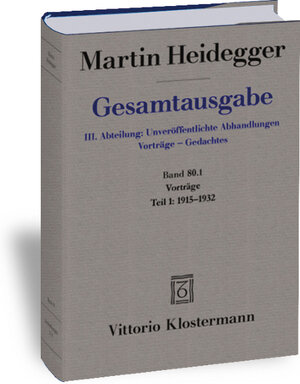Buchcover Vorträge | Martin Heidegger | EAN 9783465038290 | ISBN 3-465-03829-0 | ISBN 978-3-465-03829-0