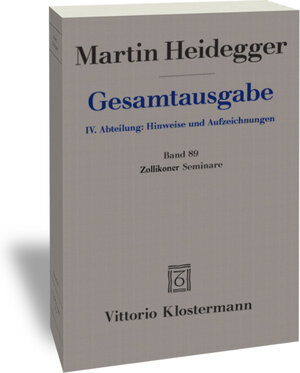 Buchcover Zollikoner Seminare | Martin Heidegger | EAN 9783465039976 | ISBN 3-465-03997-1 | ISBN 978-3-465-03997-6